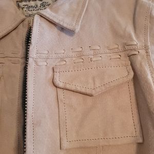 Vintage boho leather jacket